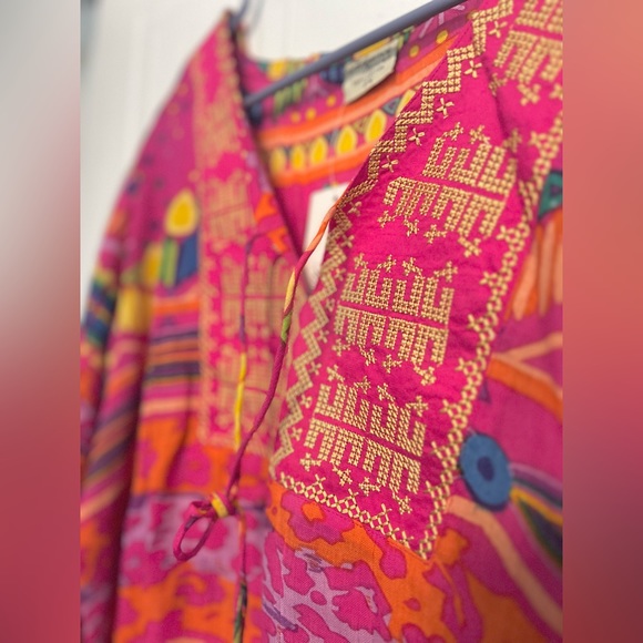 Pink pattern tunic , comfy tunic , top - Picture 4 of 4